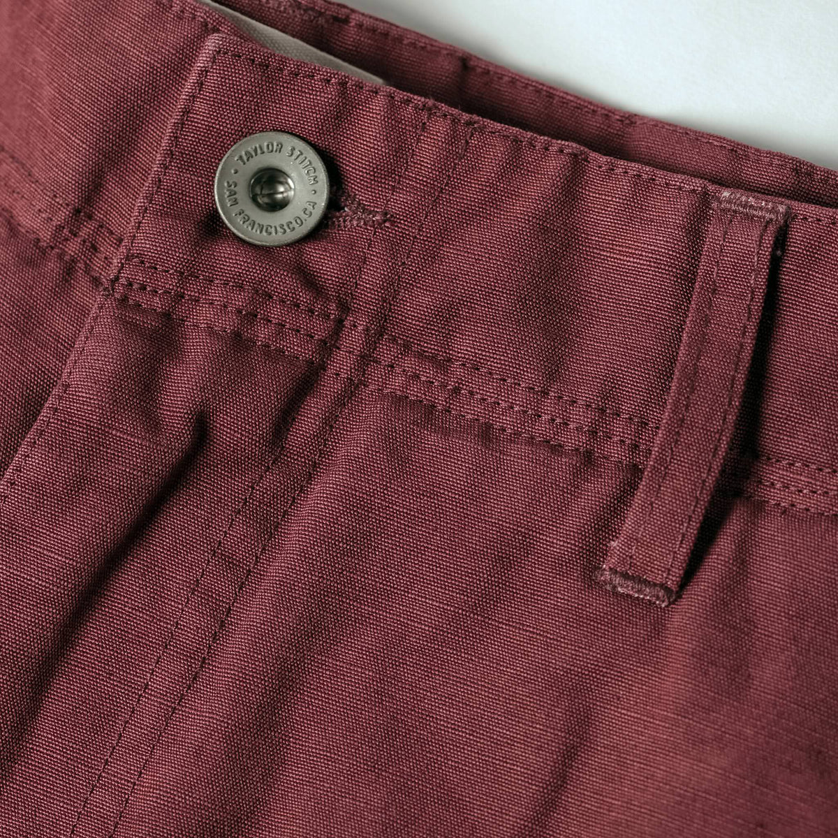 The Morse Short in Brick Red Slub Linen