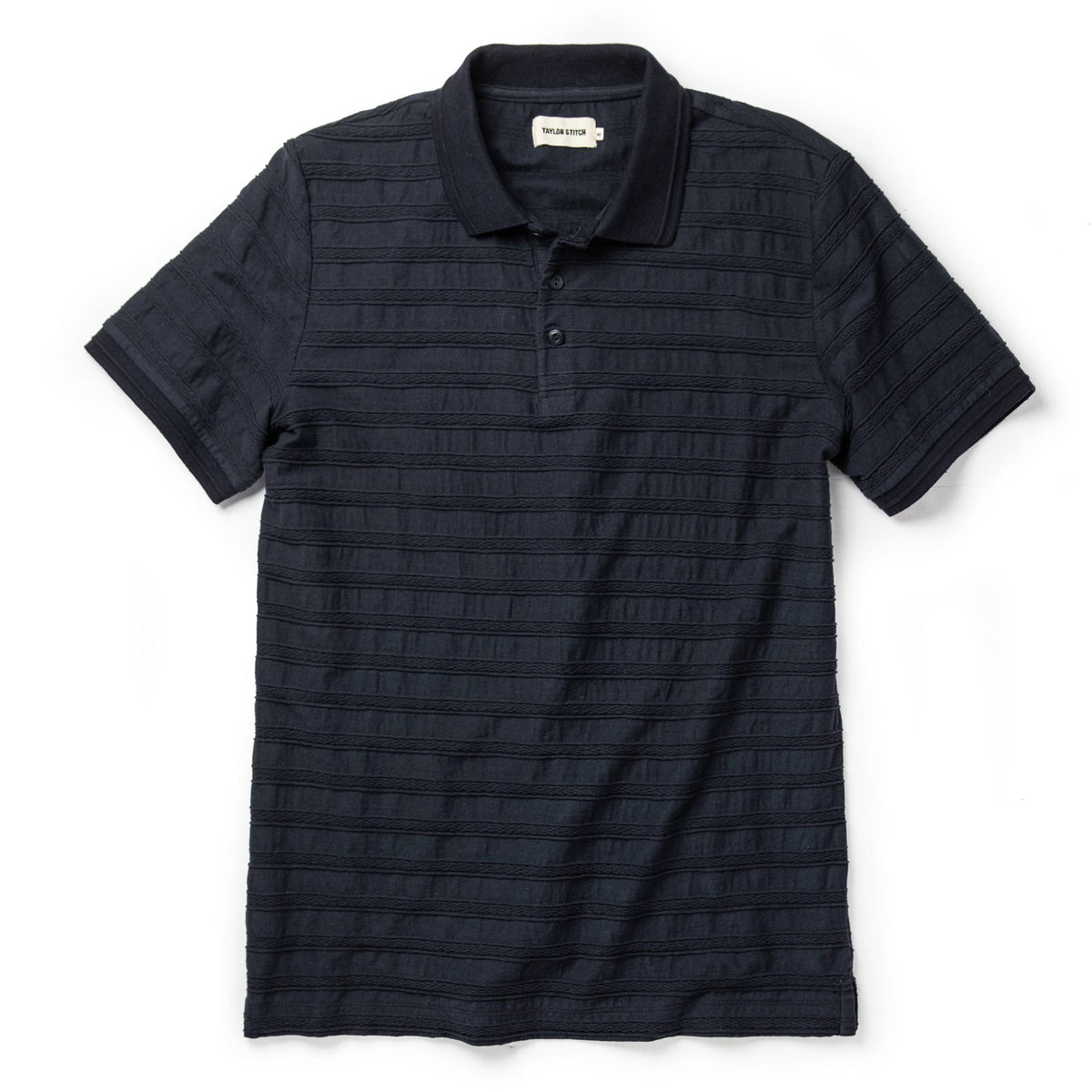 The Polo in Dark Navy Jacquard