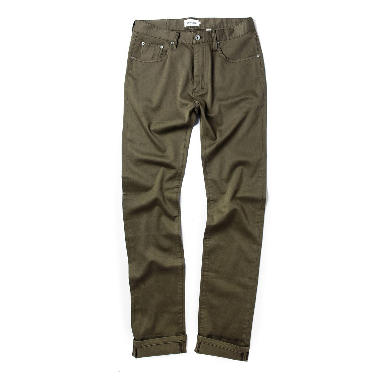 The Slim All Day Pant in Olive Bedford Cord