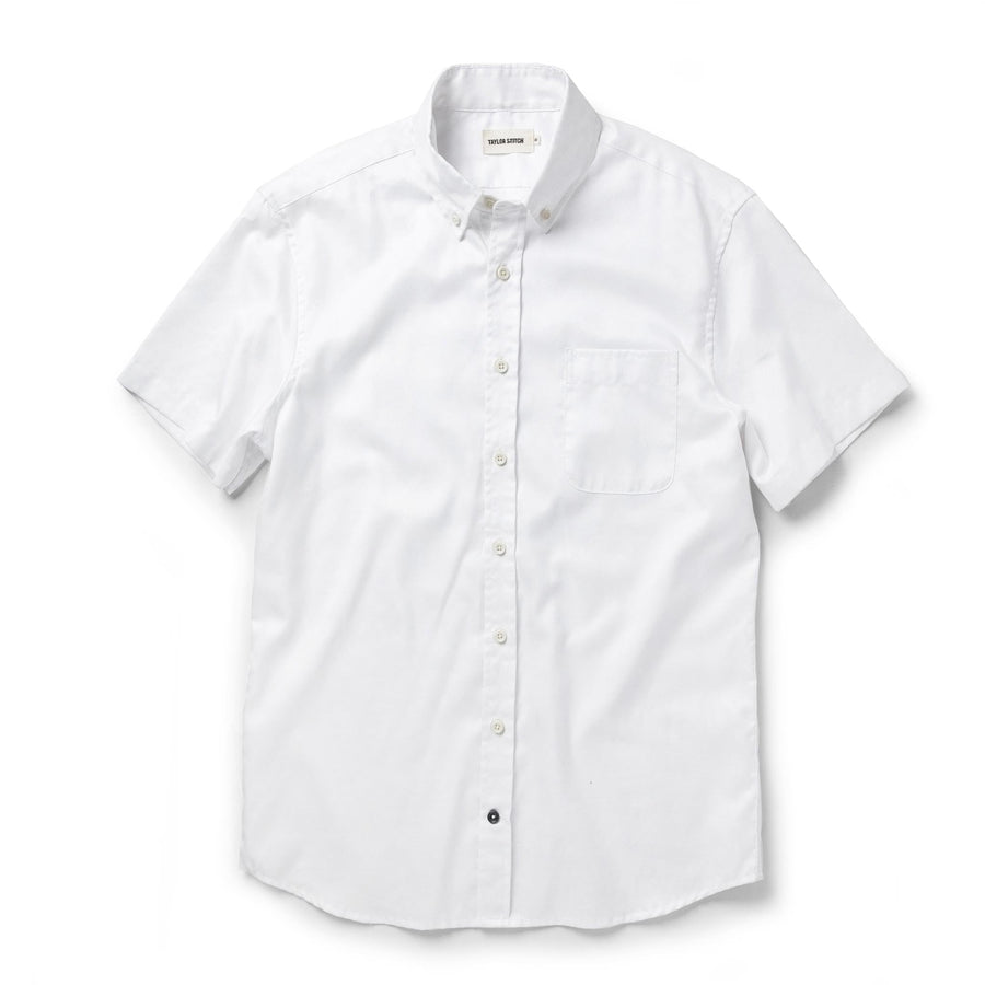 The Short Sleeve Jack in Washed White Oxford