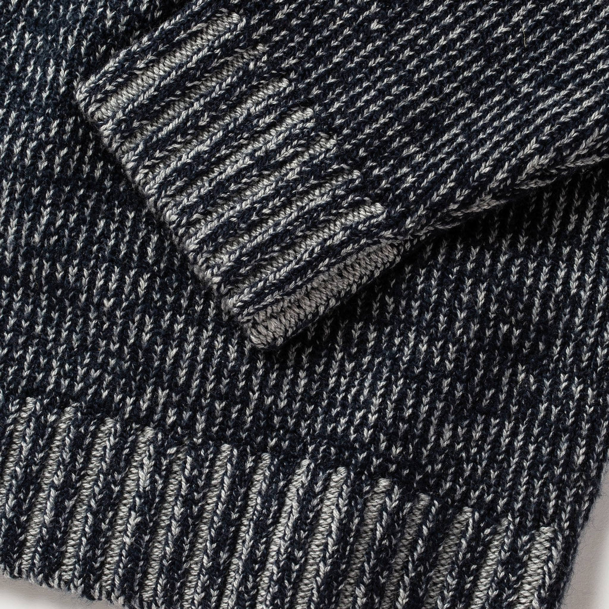 The Headland Sweater in Marled Navy