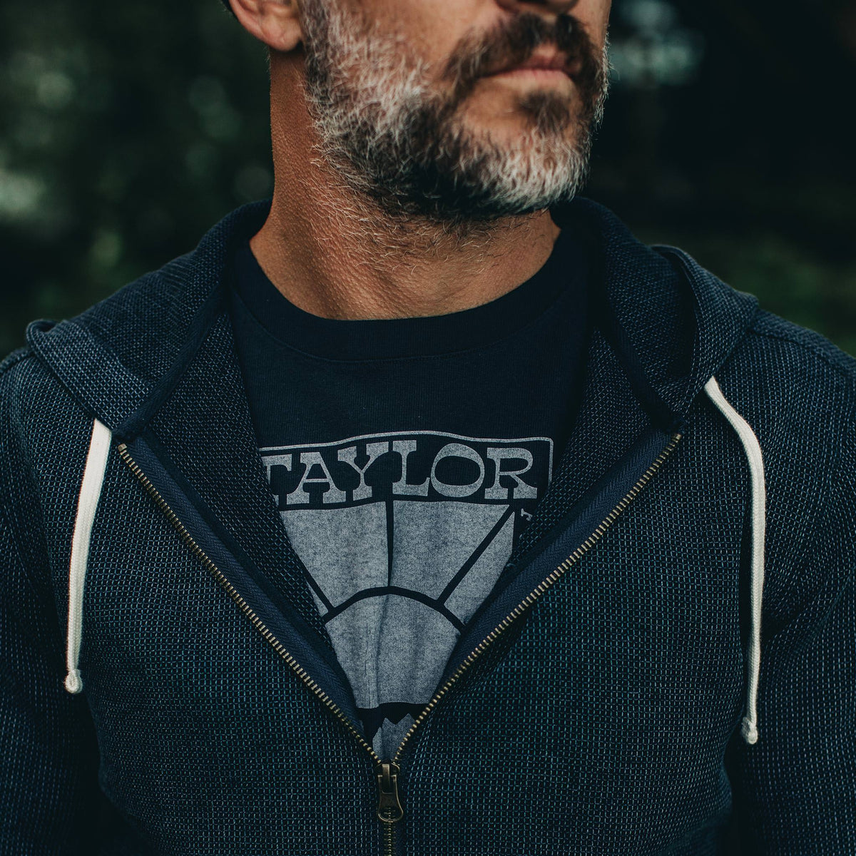 The Heavy Bag Tee in Retro Block Print