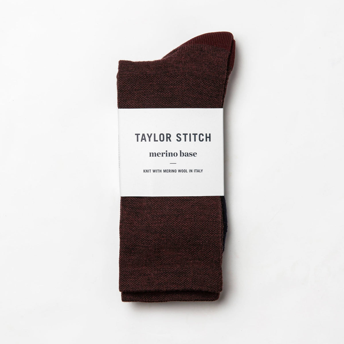 The Merino Sock in Maroon