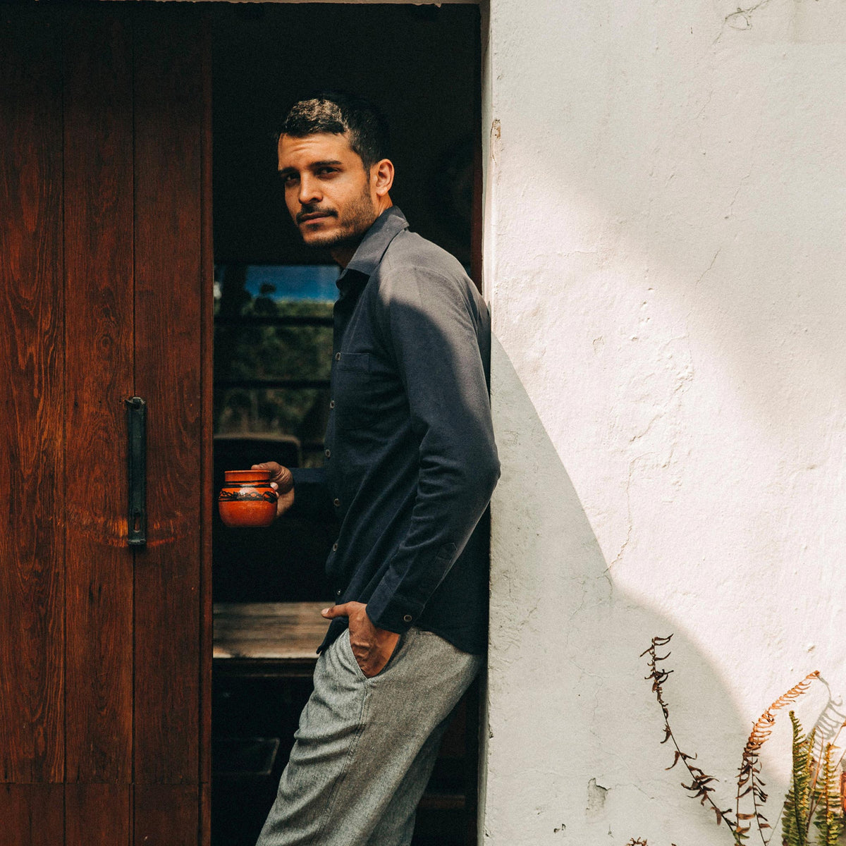 The California in Navy Pique