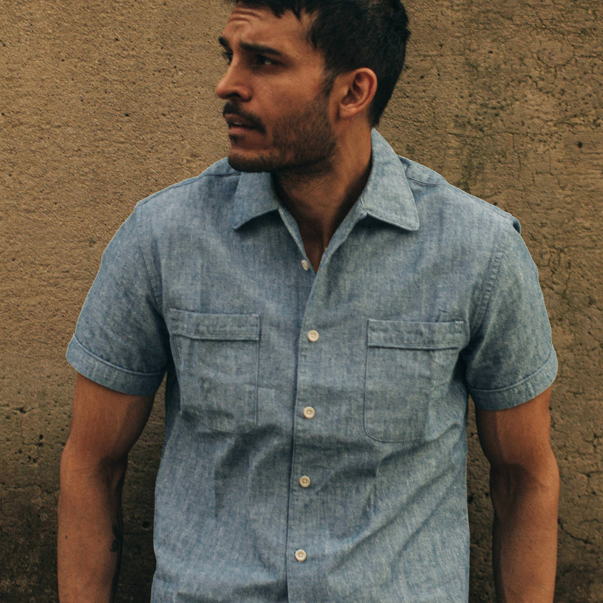 The Tulum in Blue Chambray