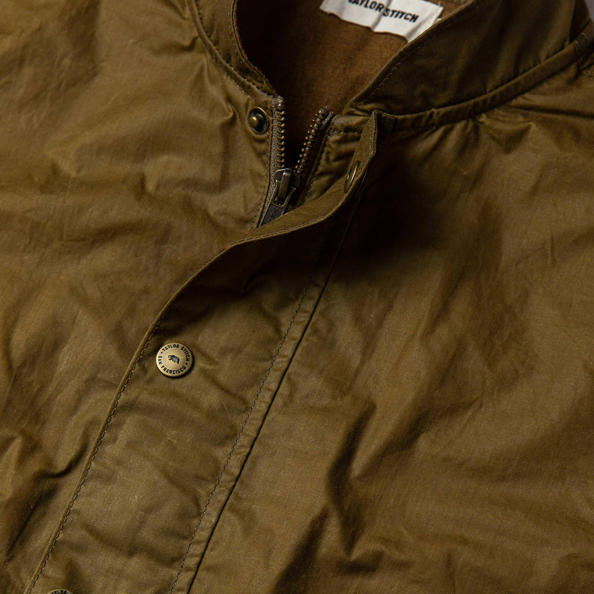 The Bomber Jacket in Field Tan Wax Canvas