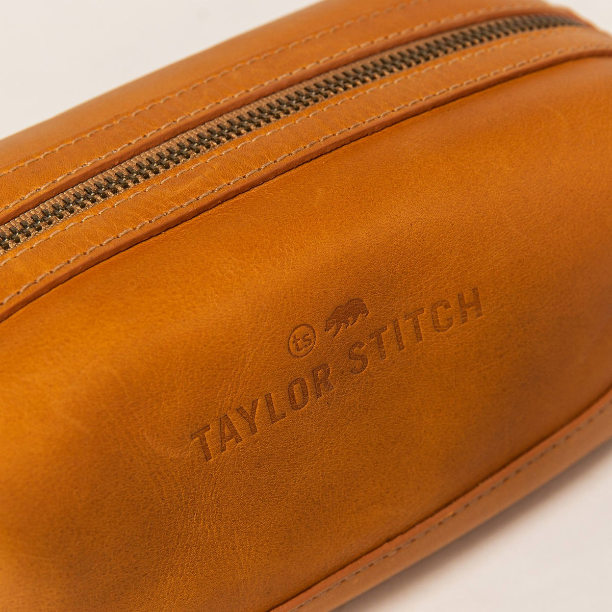 The Dopp Kit in Saddle Tan