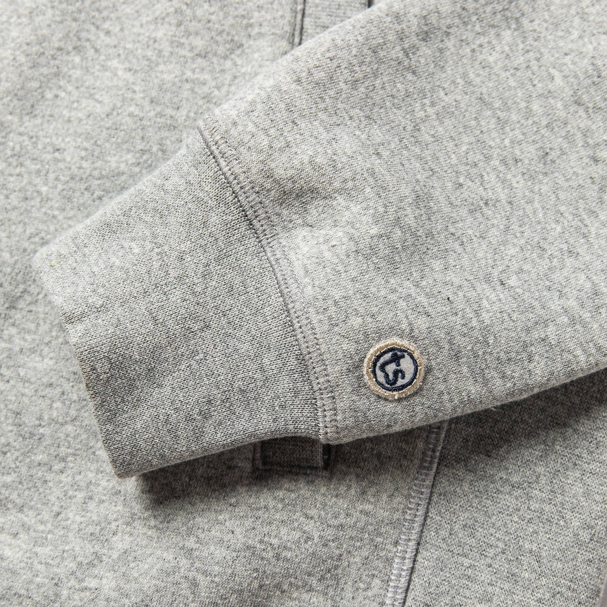 The Heavy Bag Bomber in Heather Grey Fleece