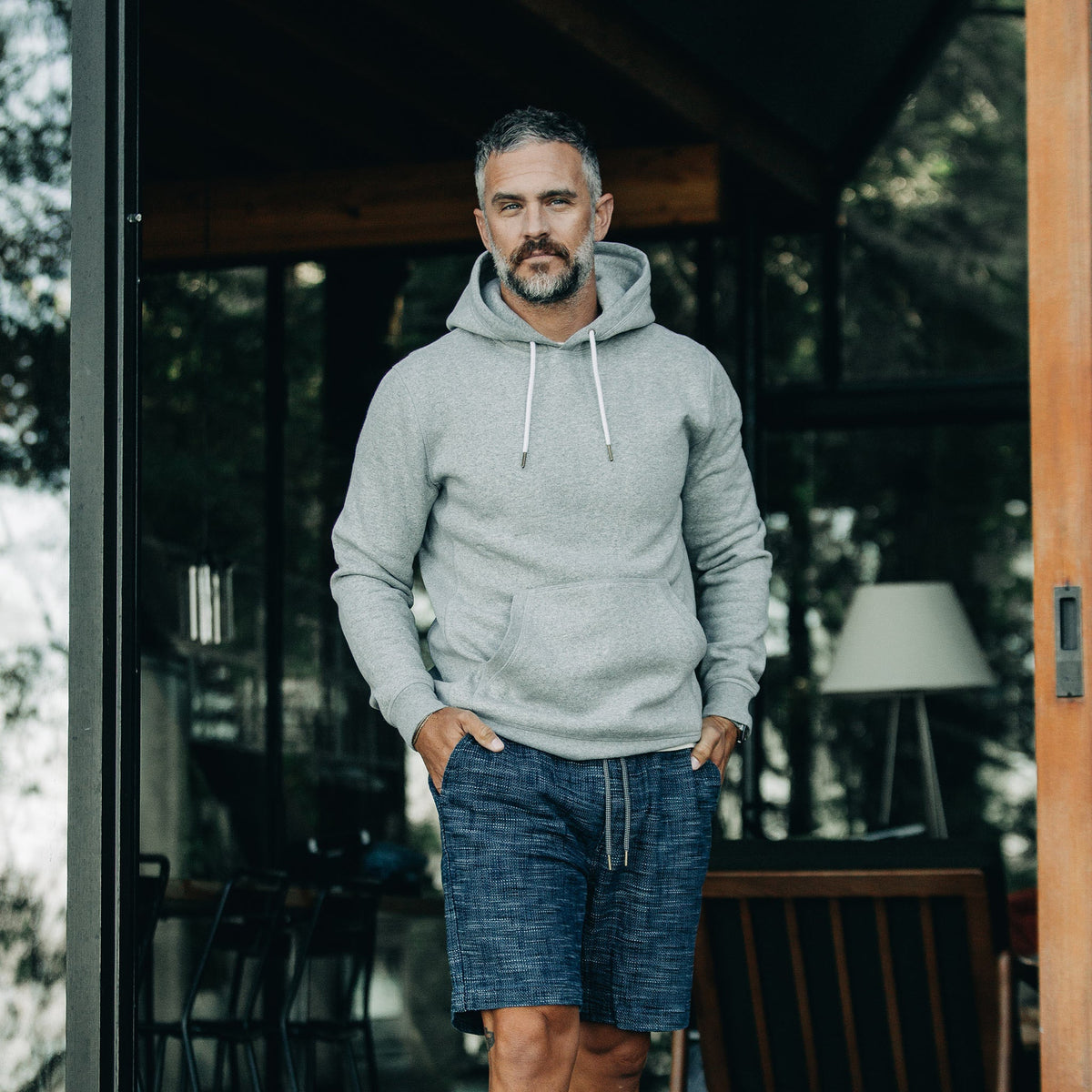The Heavy Bag Hoodie in Heather Grey Fleece