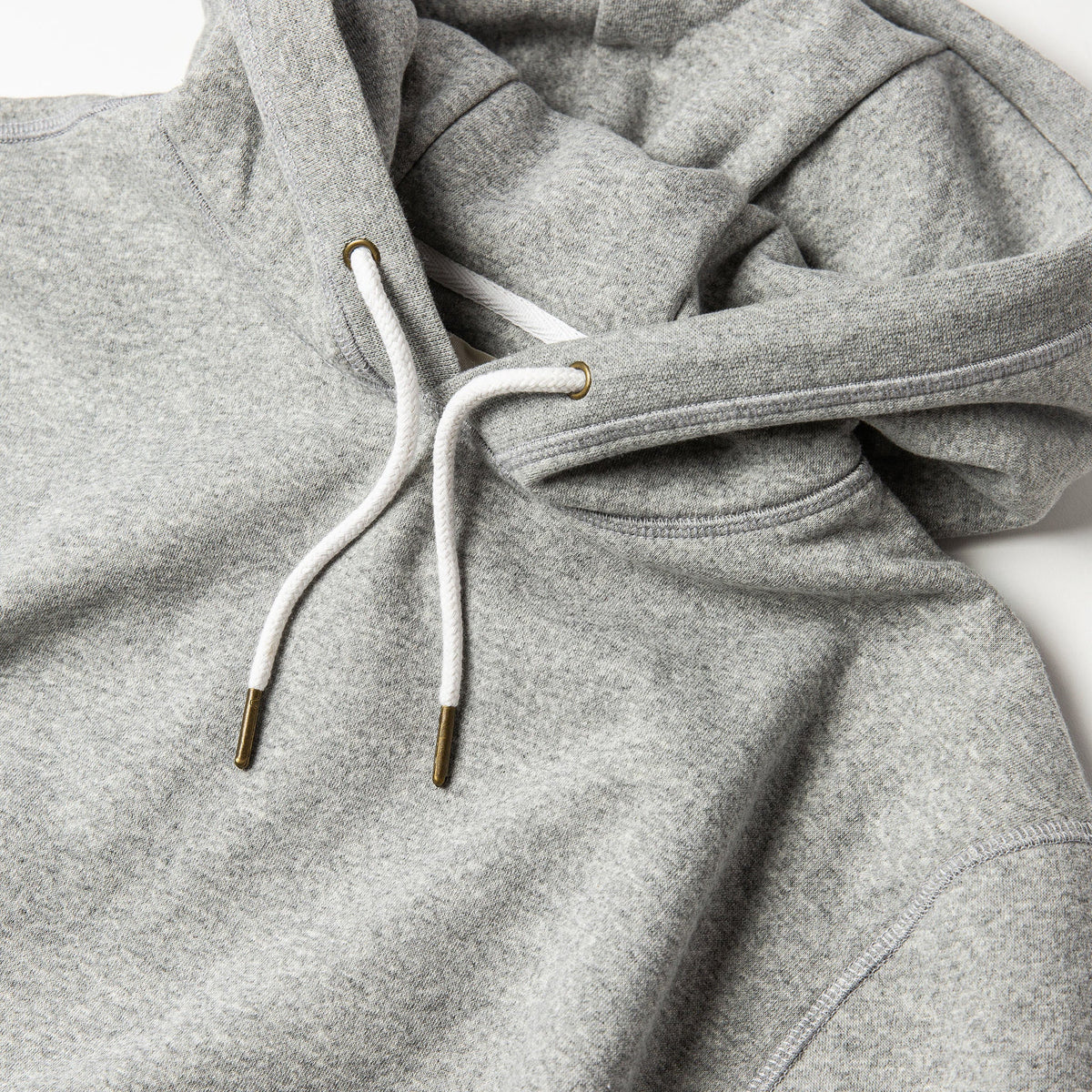 The Heavy Bag Hoodie in Heather Grey Fleece