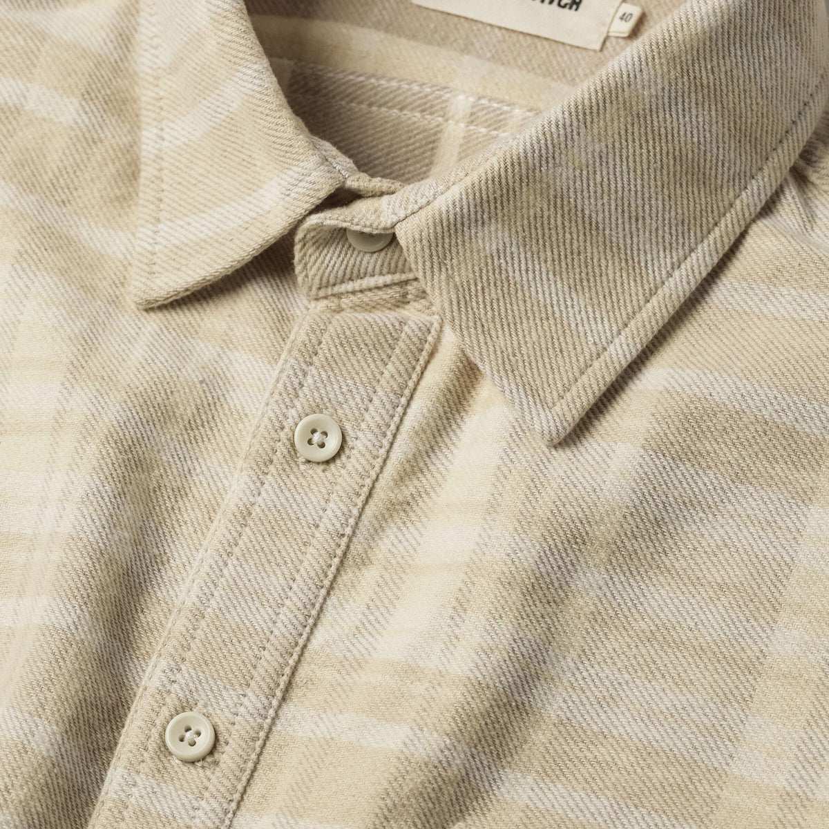 The Ledge Shirt in Sand Plaid