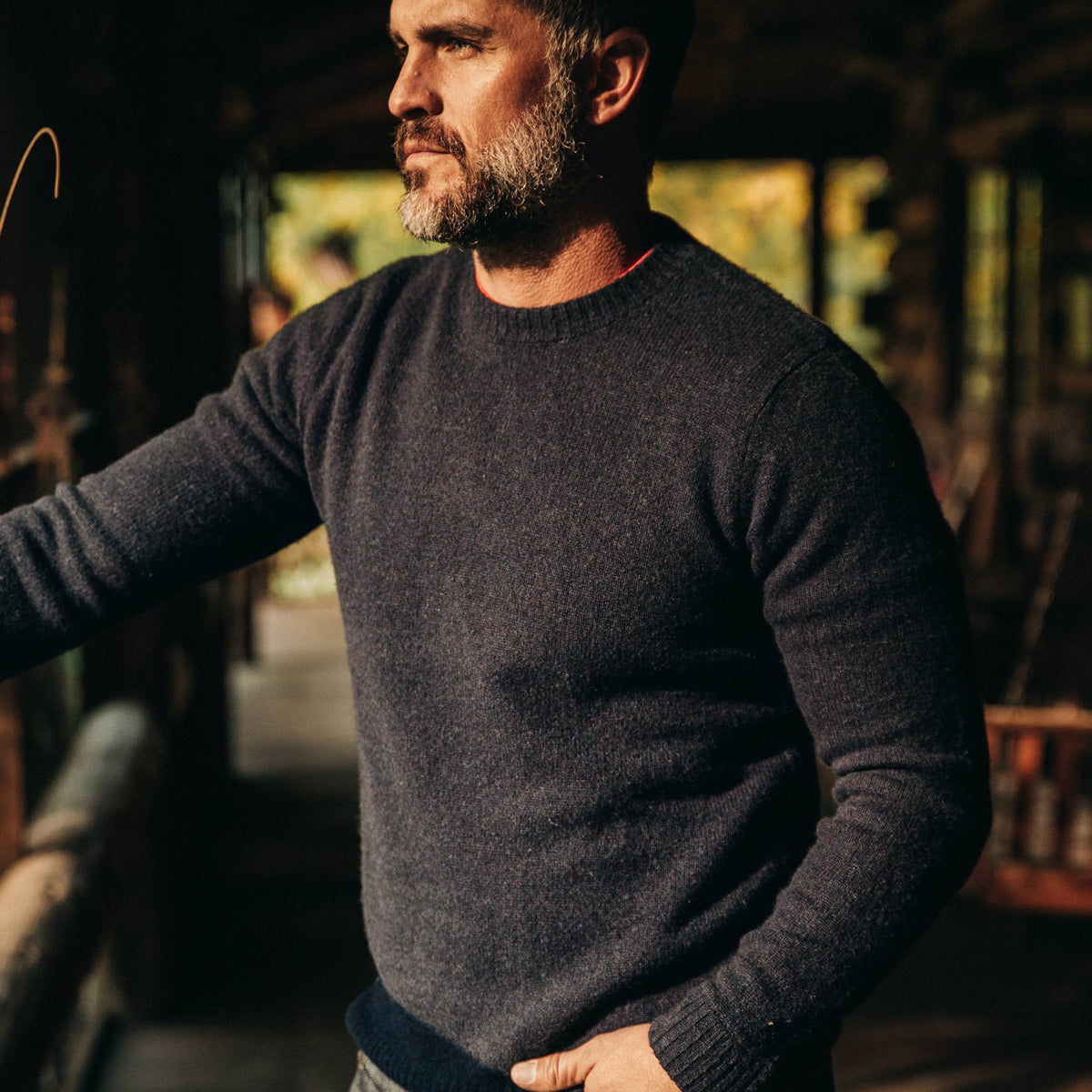 The Lodge Sweater in Navy