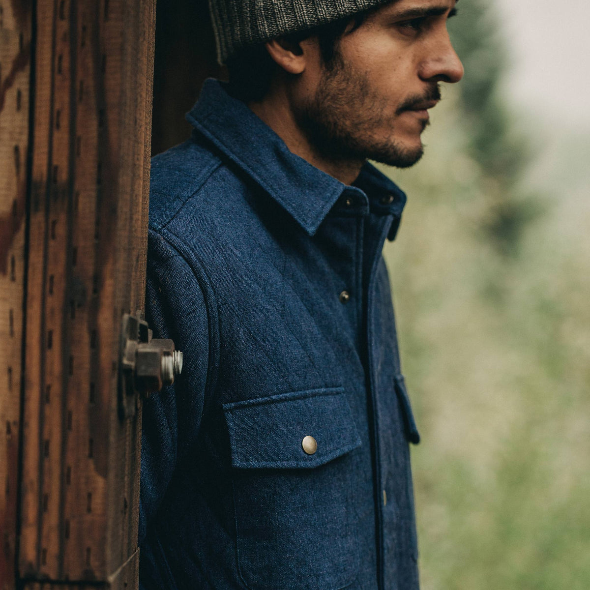 The Quilted Jacket in Indigo Boss Duck