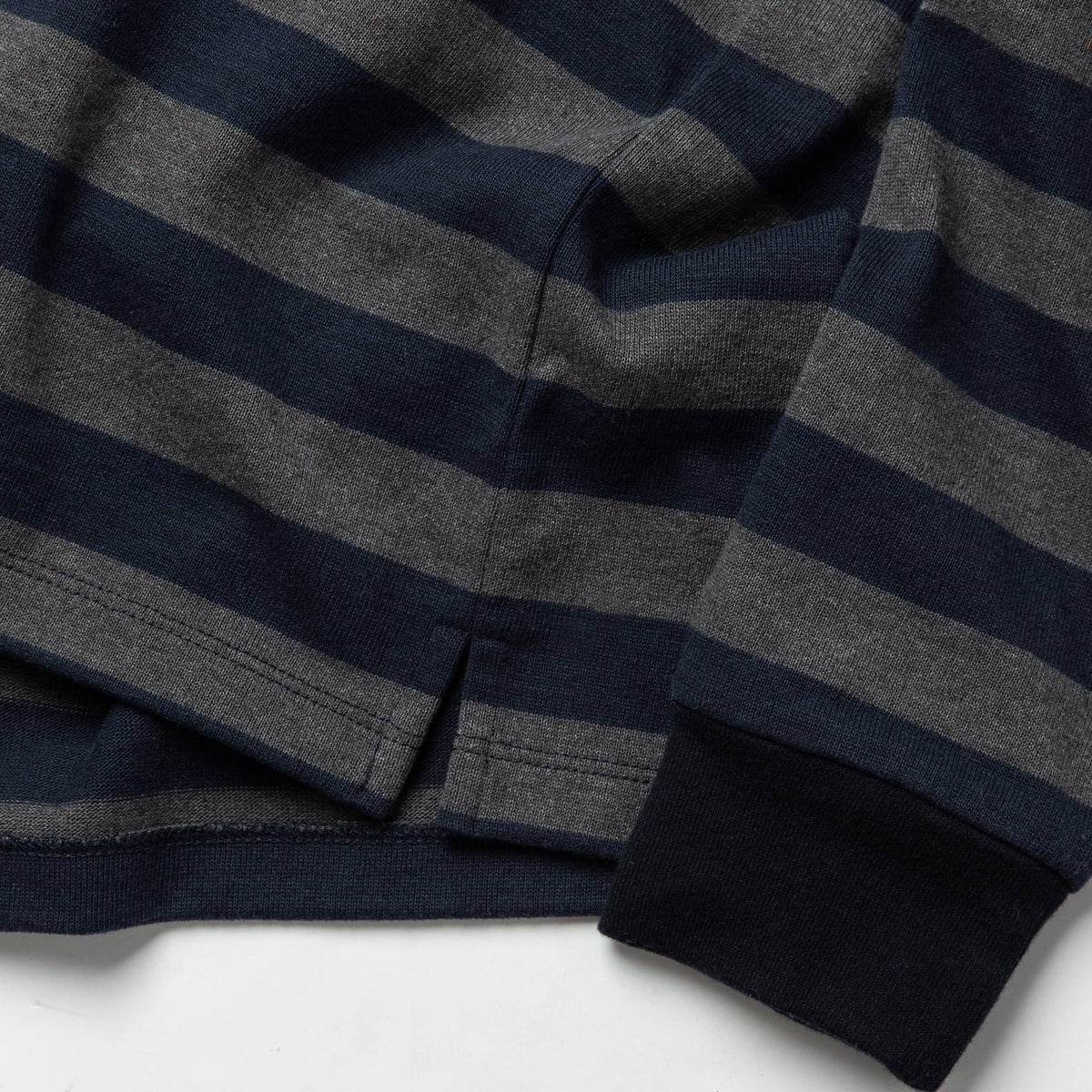 The Rugby Shirt in Navy Stripe