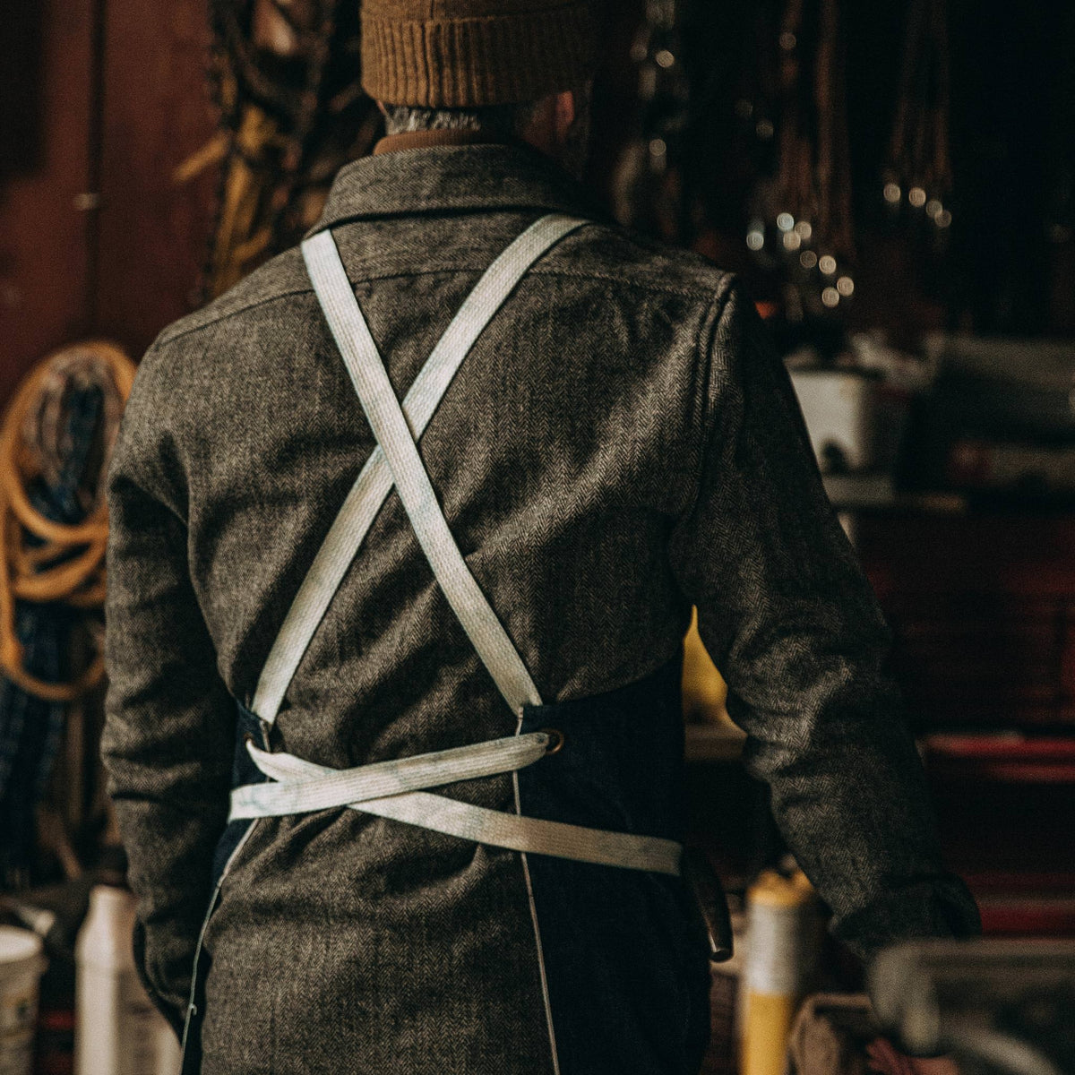 The Work Apron in Cone Mills Reserve Selvage