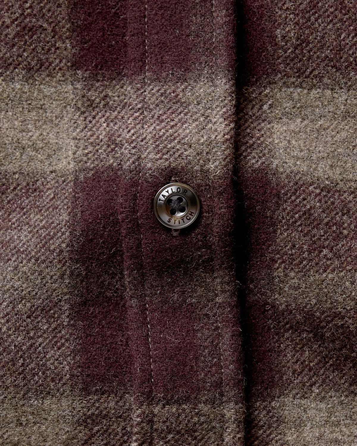The Maritime Shirt Jacket in Burgundy Plaid Wool
