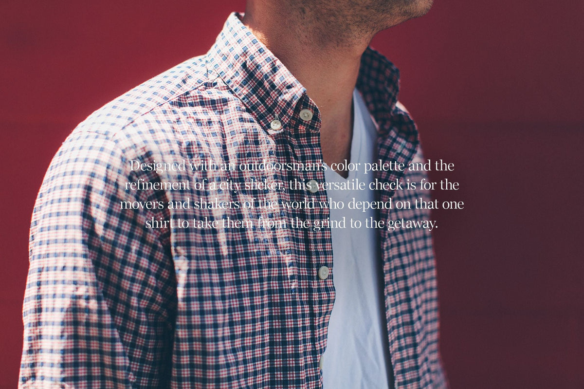 The Jack in Navy & Red Check