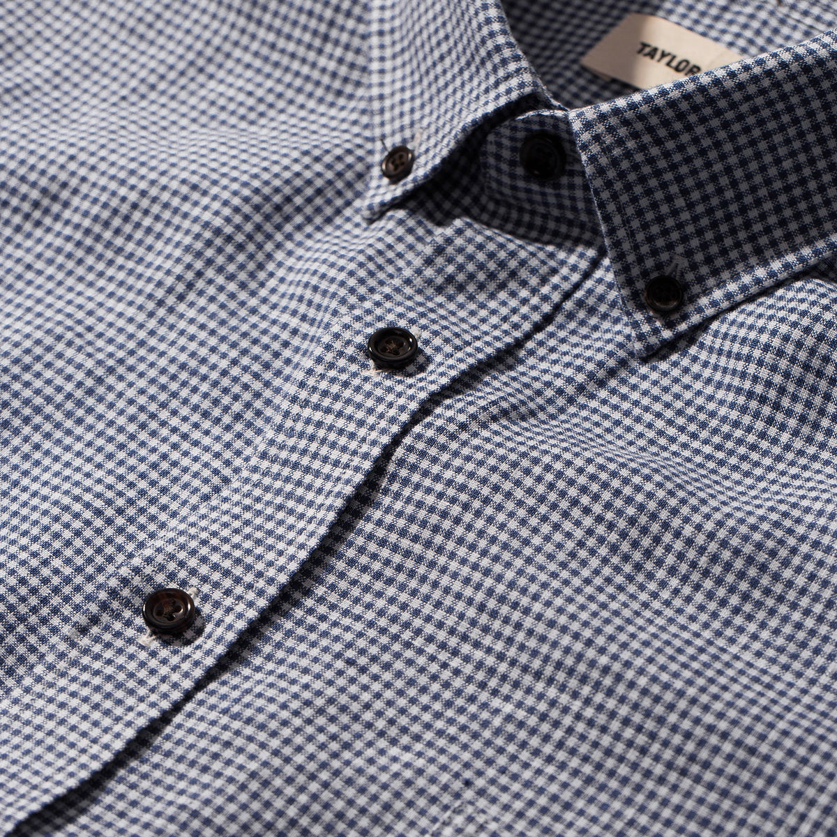 The Jack in Navy Mini Gingham Linen