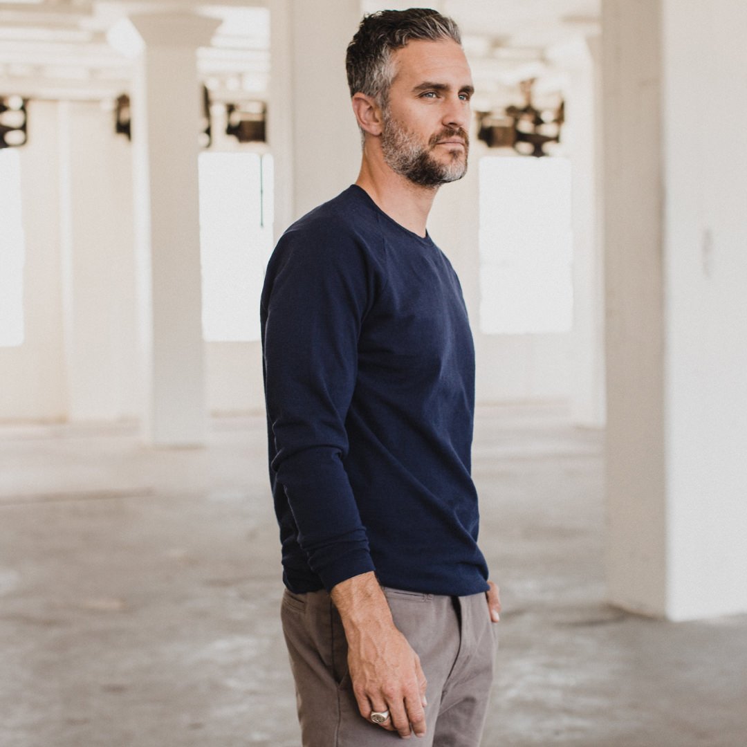 The Heavy Bag Long Sleeve in Navy