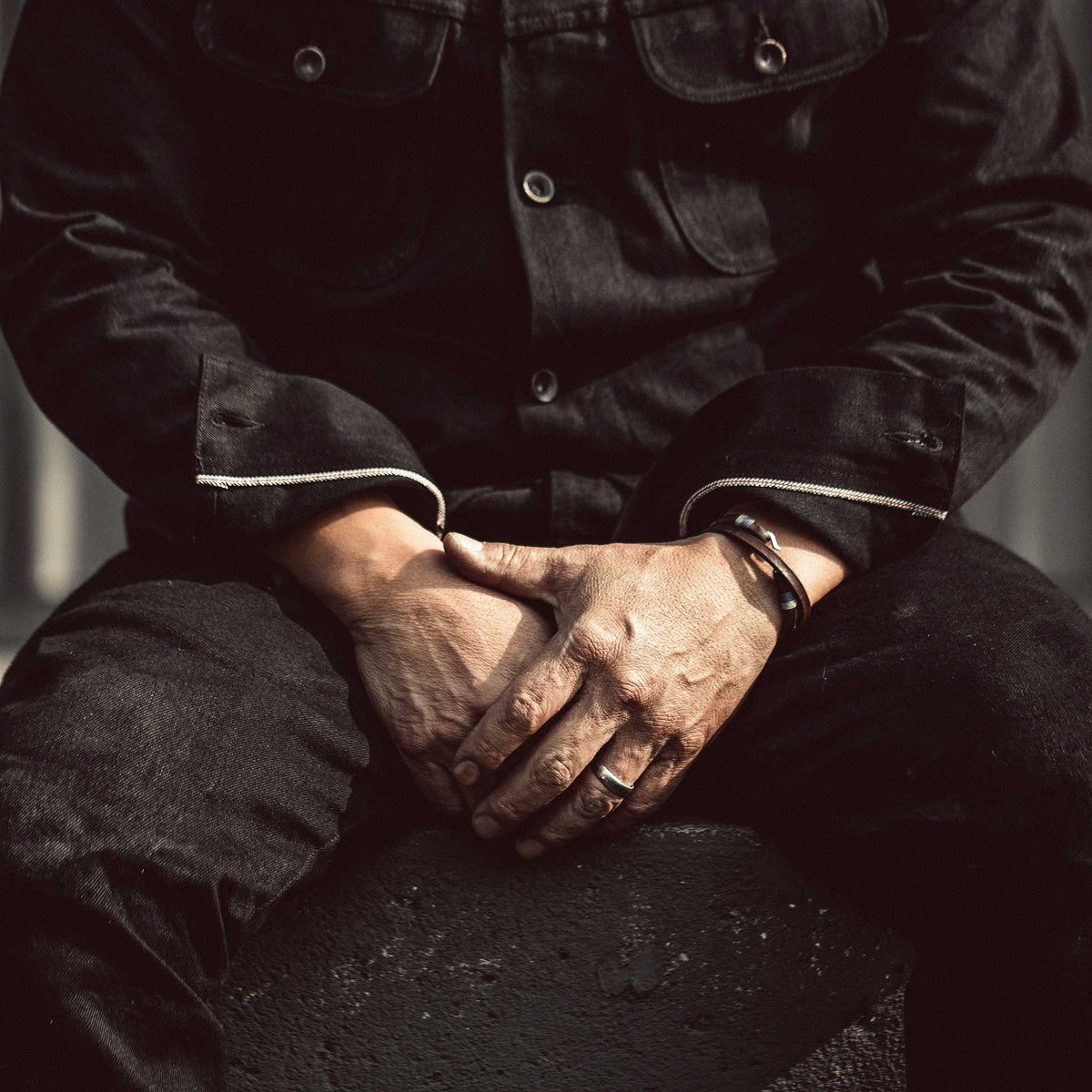 The Long Haul Jacket in Kuroki Mills Black Selvage