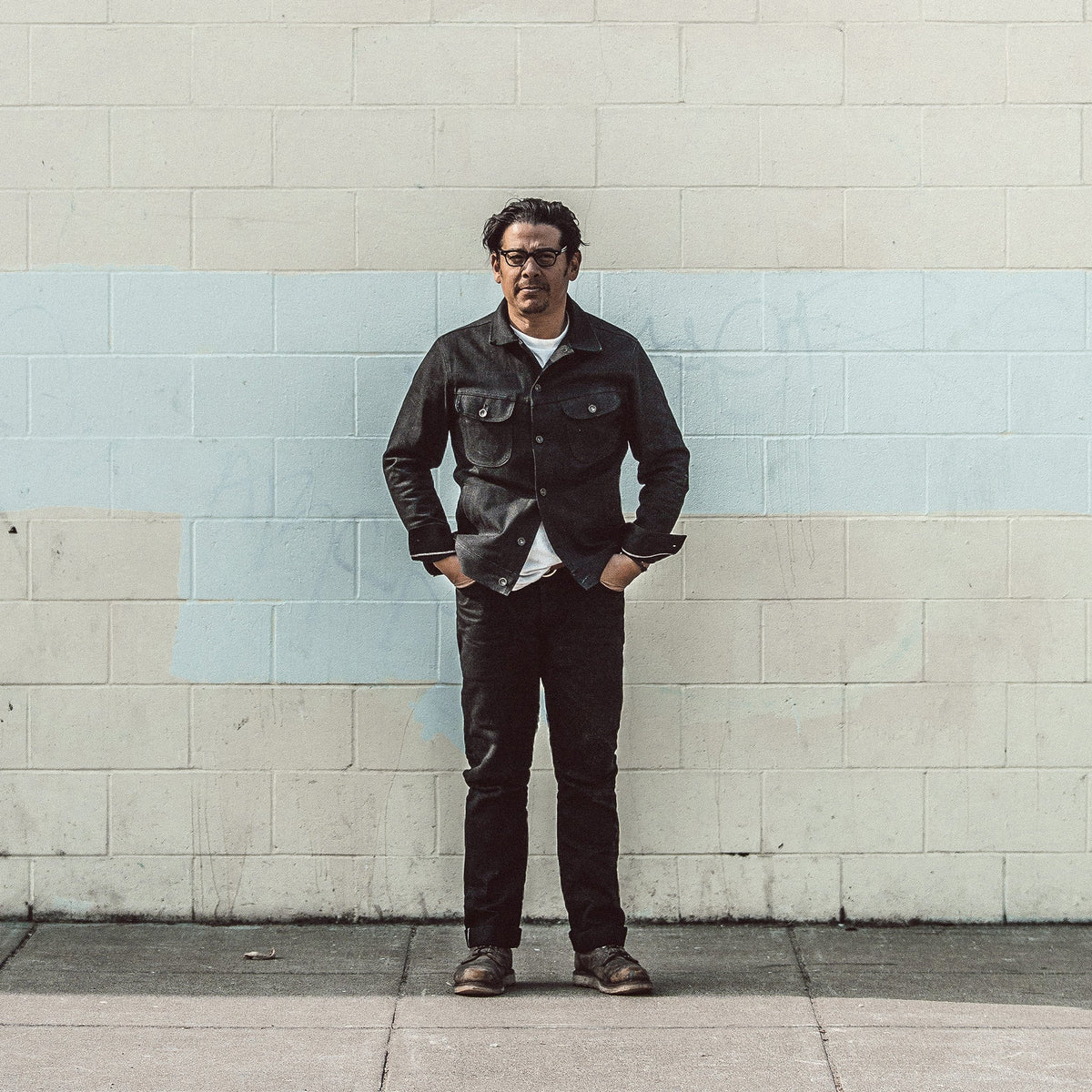 The Slim Jean in Kuroki Mills Black Selvage