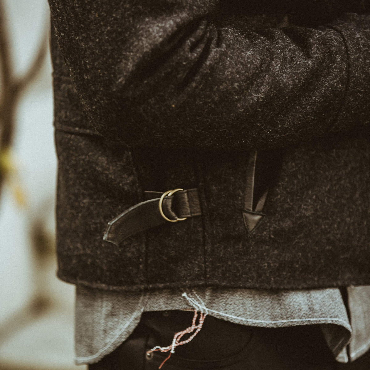 The Monterey Bomber in Charcoal Wool