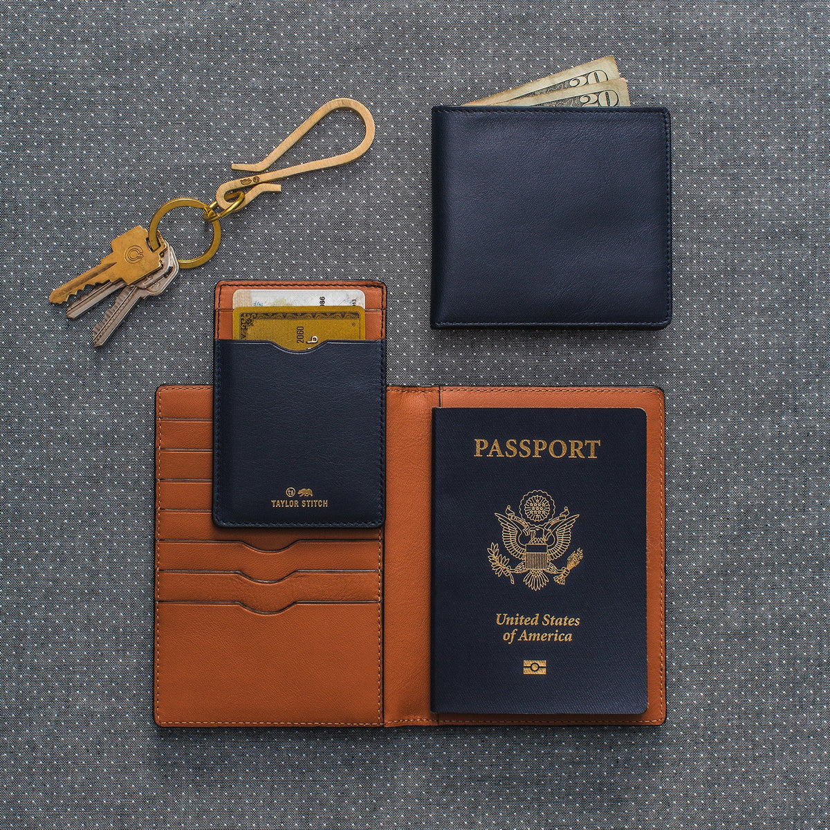 The Passport Wallet in Navy