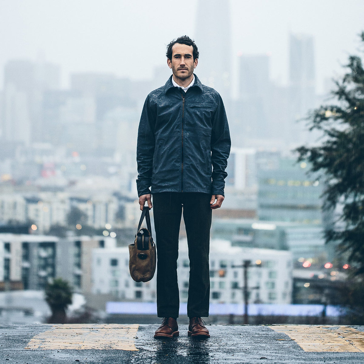 The Reyes Jacket in Dark Slate