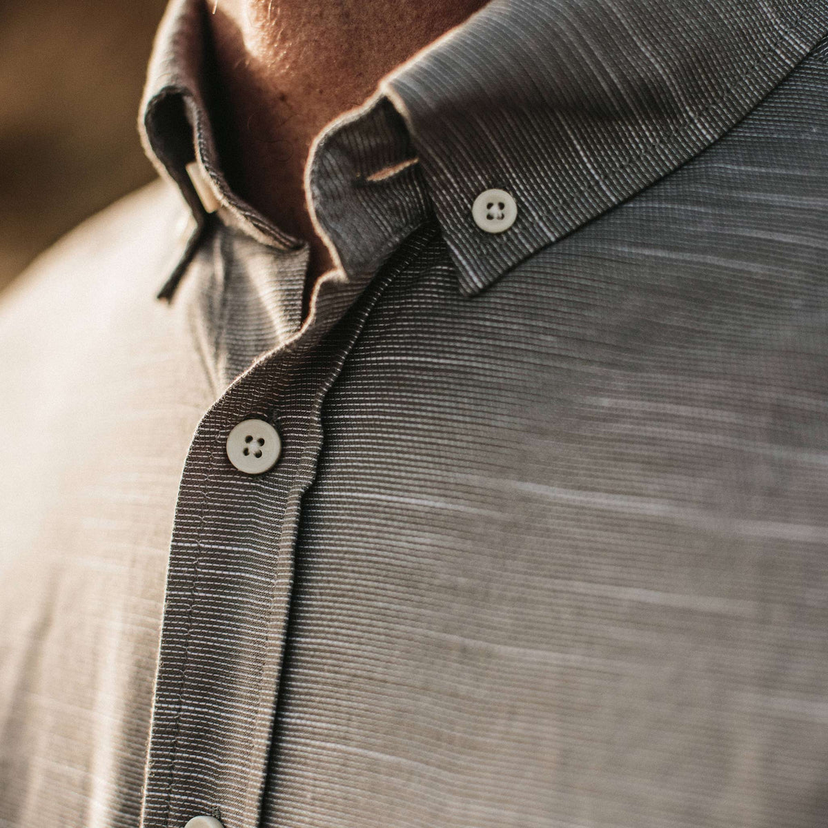 The Short Sleeve Jack in Grey Dobby