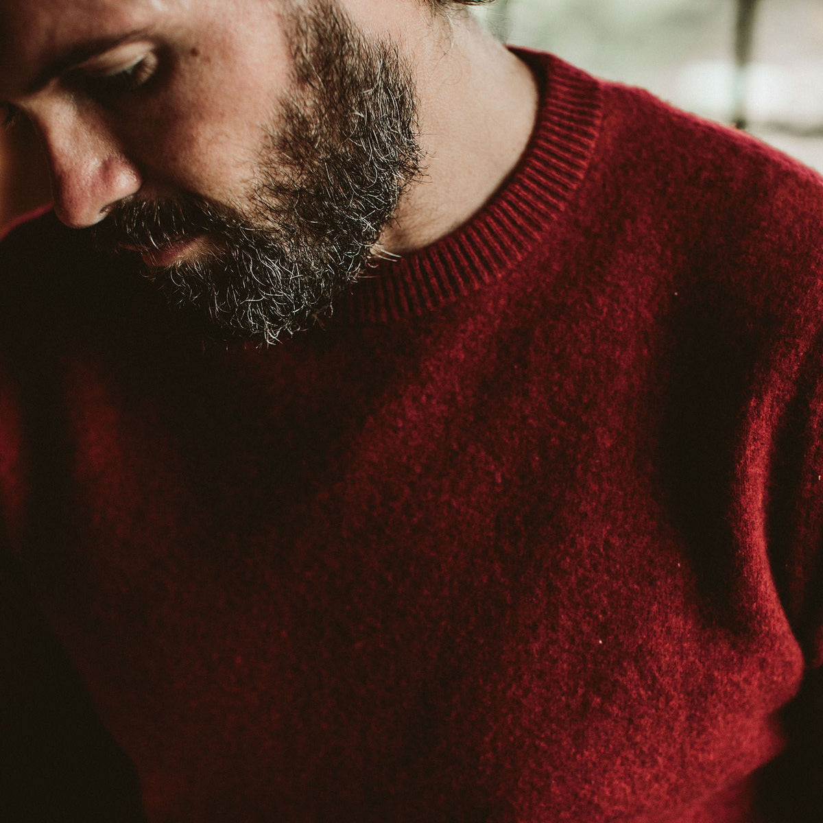 The Lodge Sweater in Cardinal