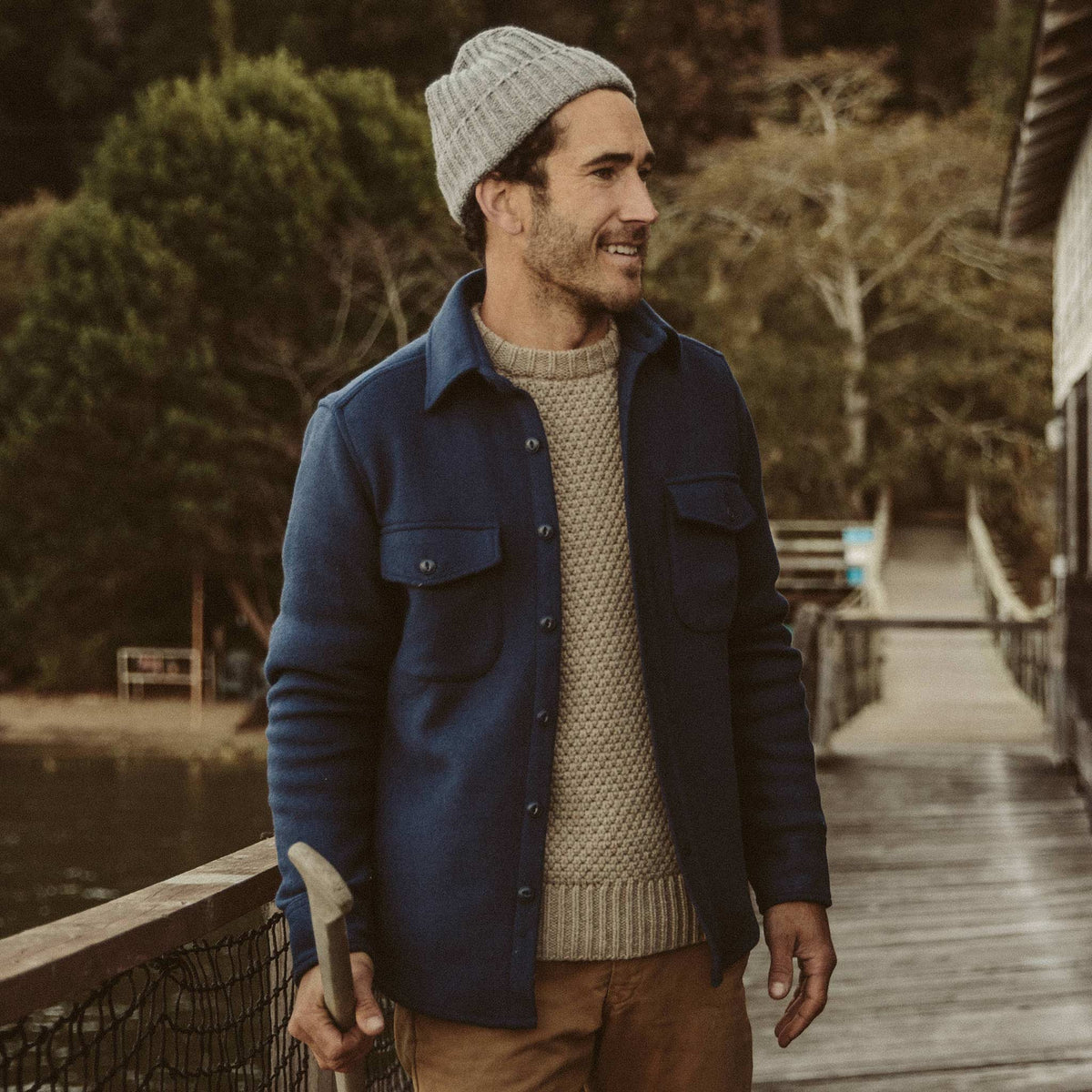 The Maritime Shirt Jacket in Navy