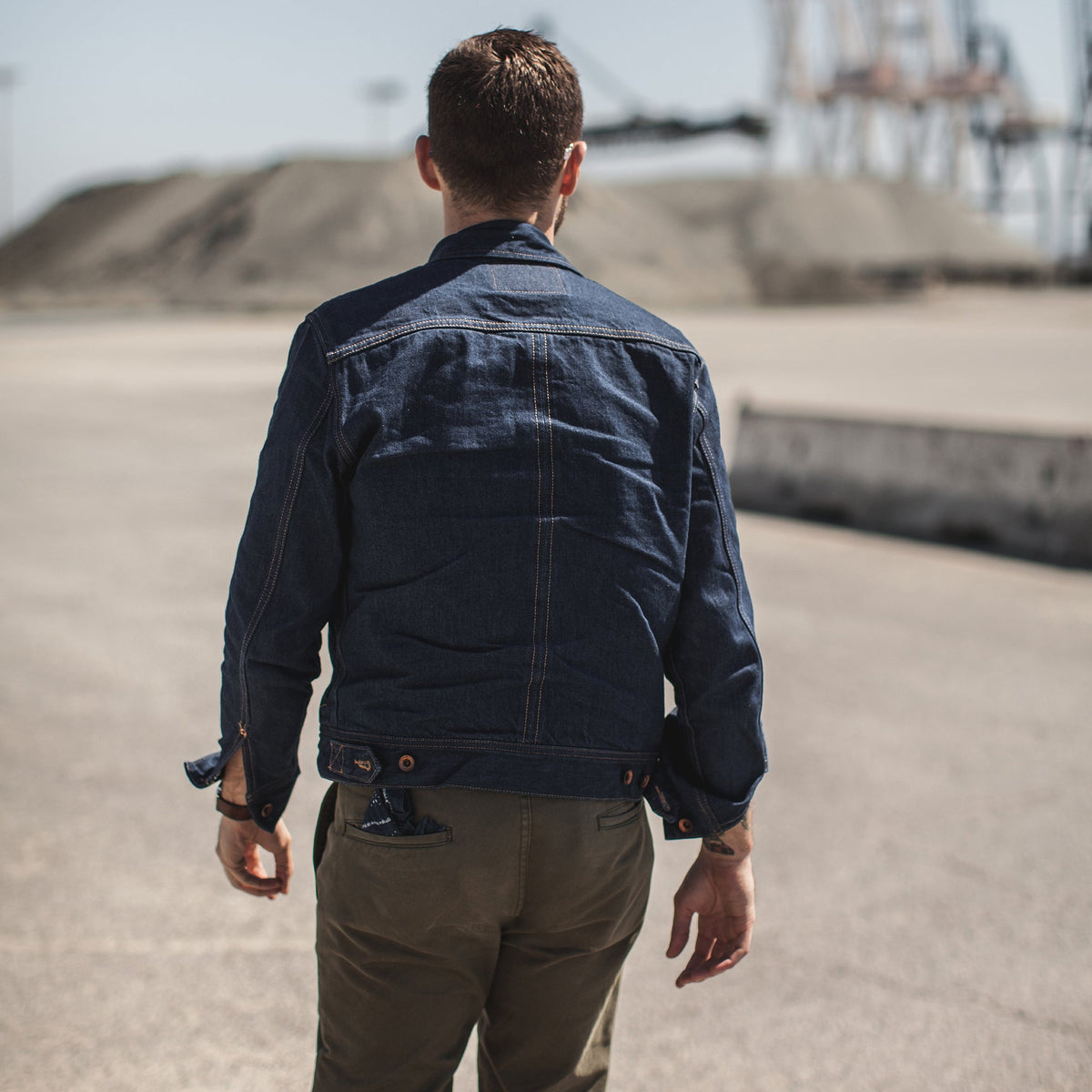 The Long Haul Jacket in 110 Year Denim