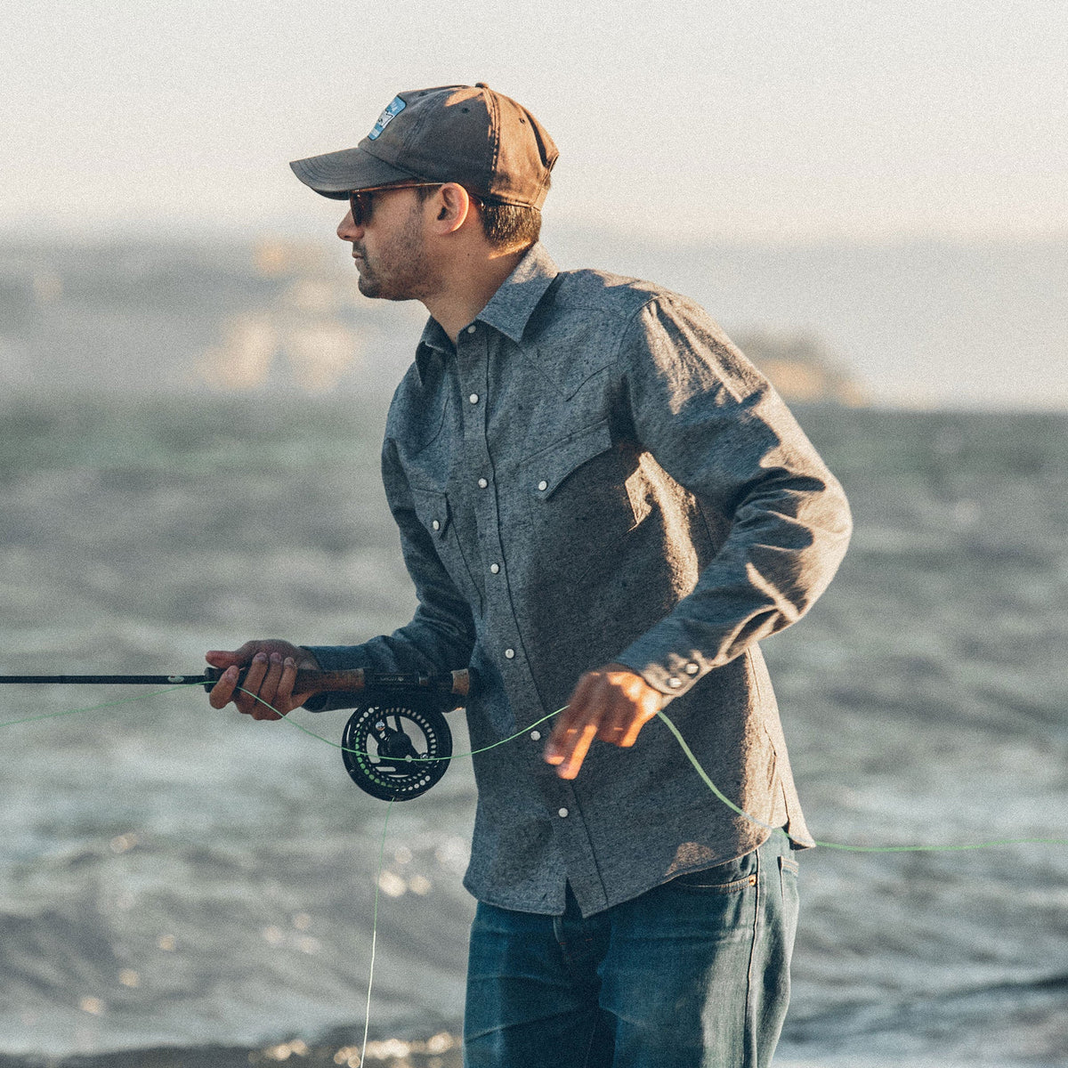 The Western Shirt in Upcycled Chambray