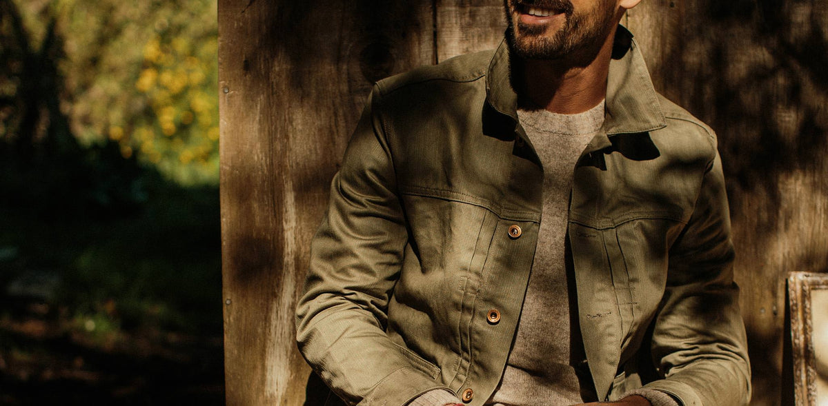 The Ryder Jacket in Yoshiwa Mills Olive