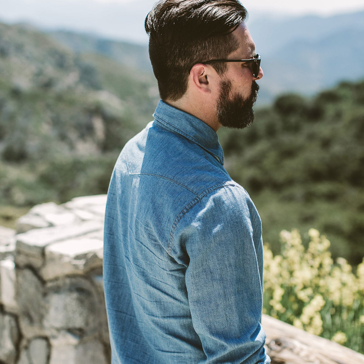 The Oxnard in Sun Bleached Chambray