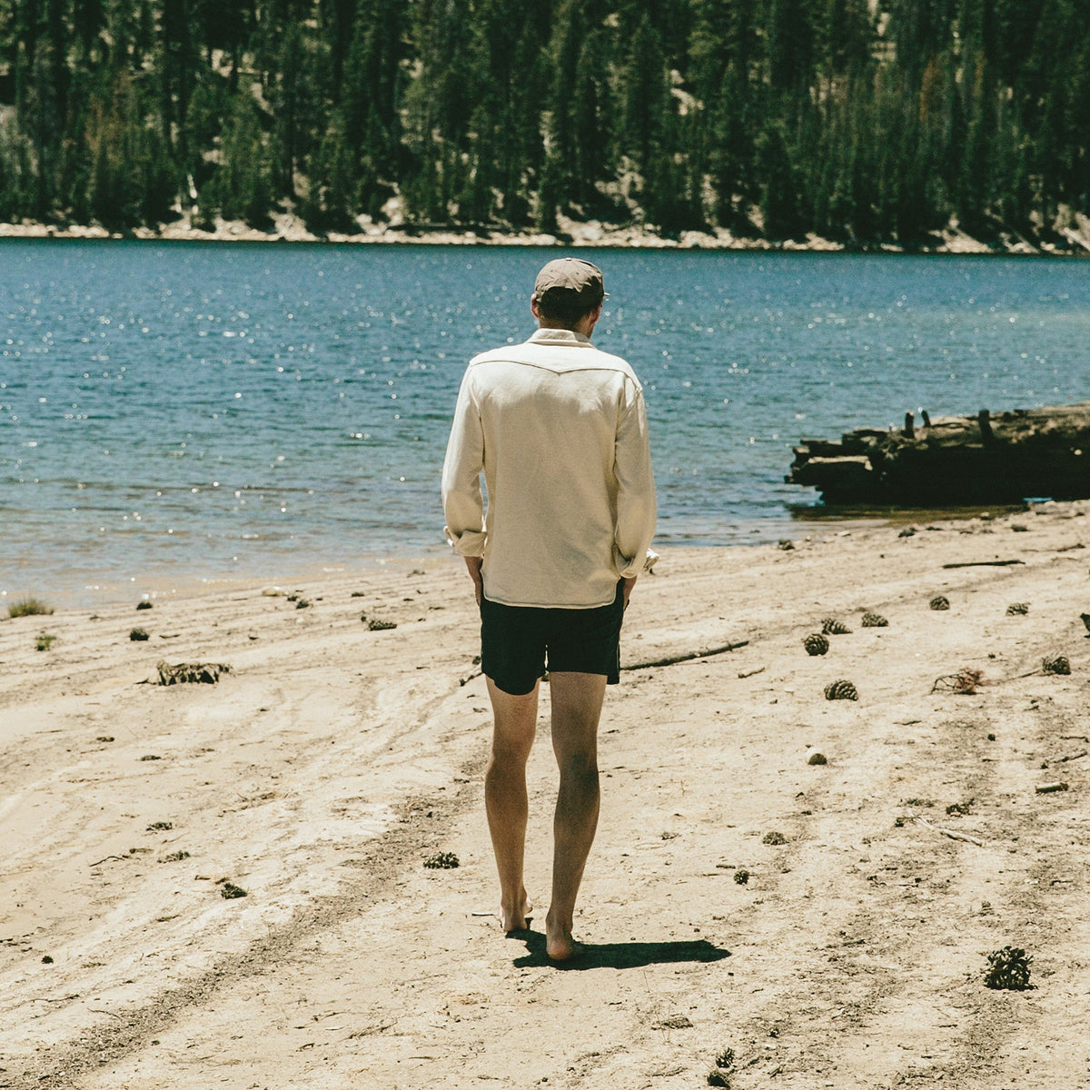 The Glacier Shirt in Natural French Terry