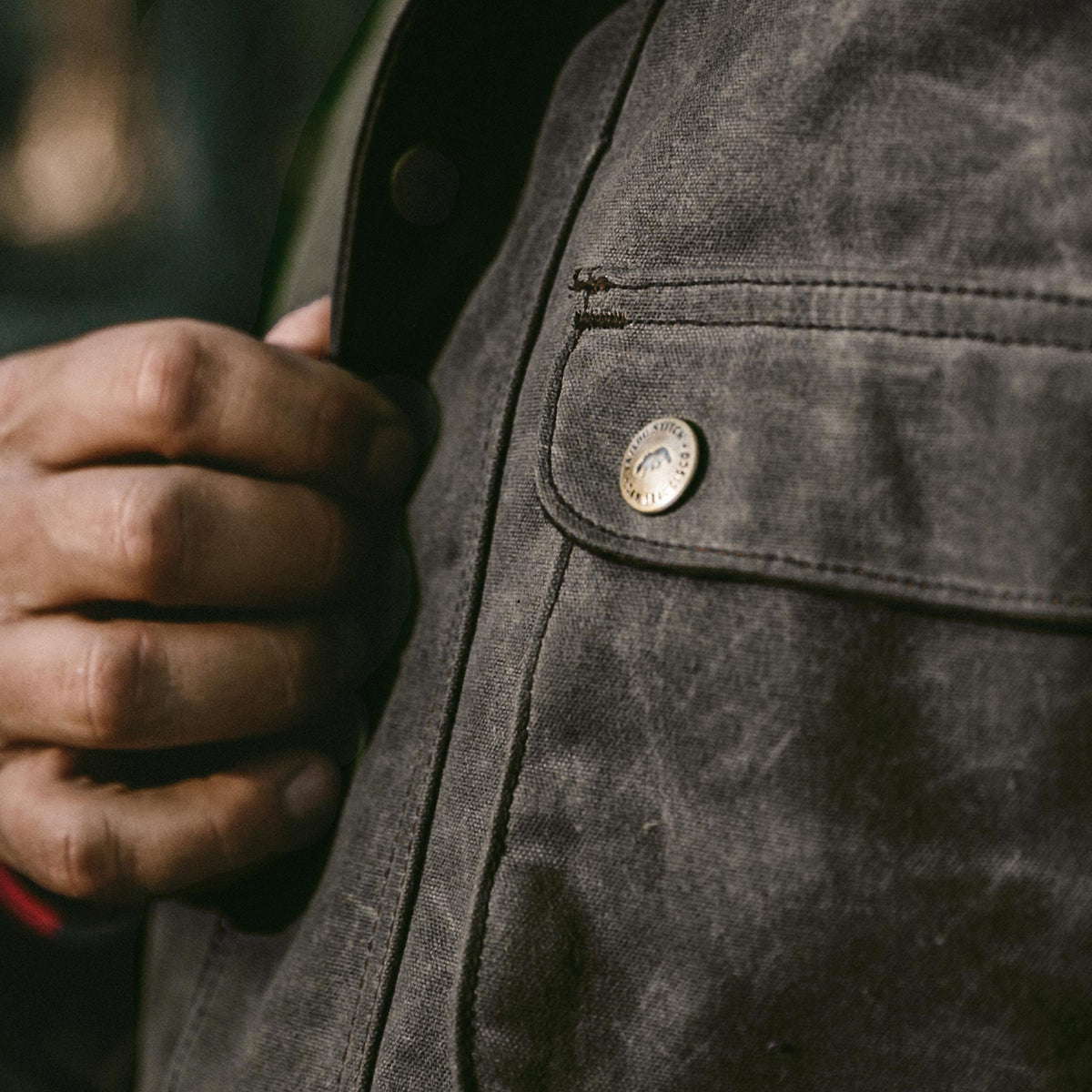 The Rover Jacket in Chocolate Beeswaxed Canvas