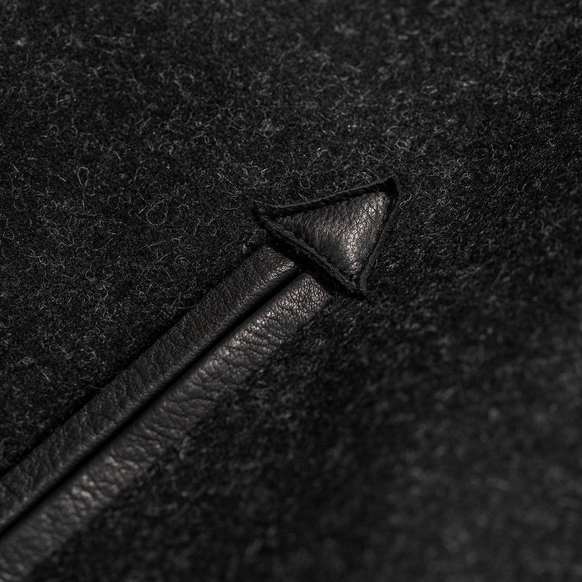 The Monterey Bomber in Charcoal Wool