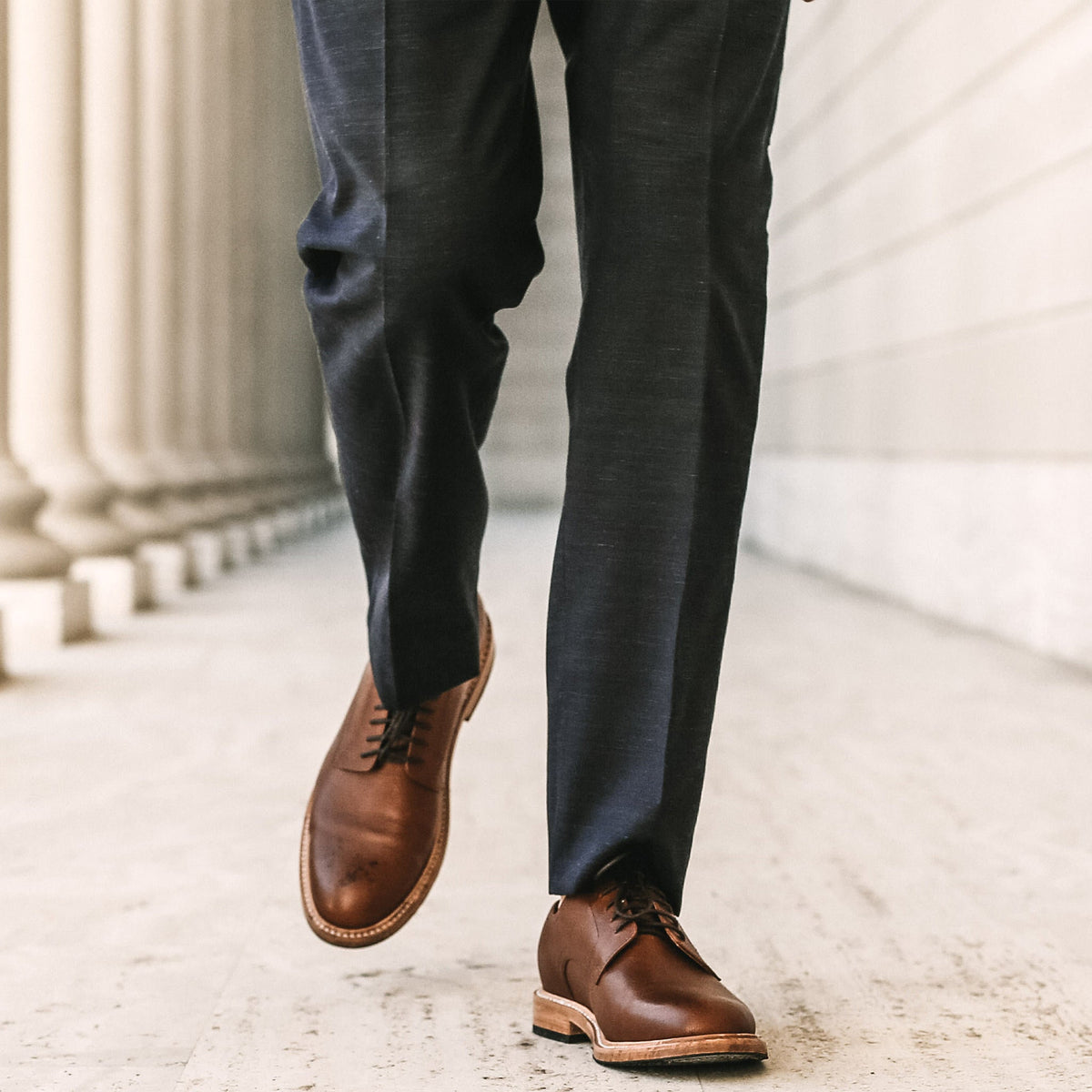 The Telegraph Trouser in Navy Slub