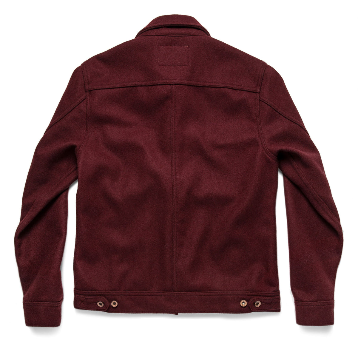 The Long Haul Jacket in Burgundy Melton Wool