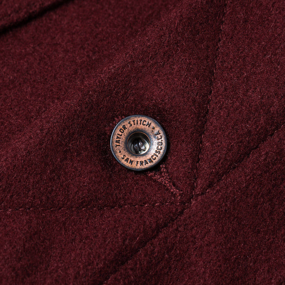 The Long Haul Jacket in Burgundy Melton Wool