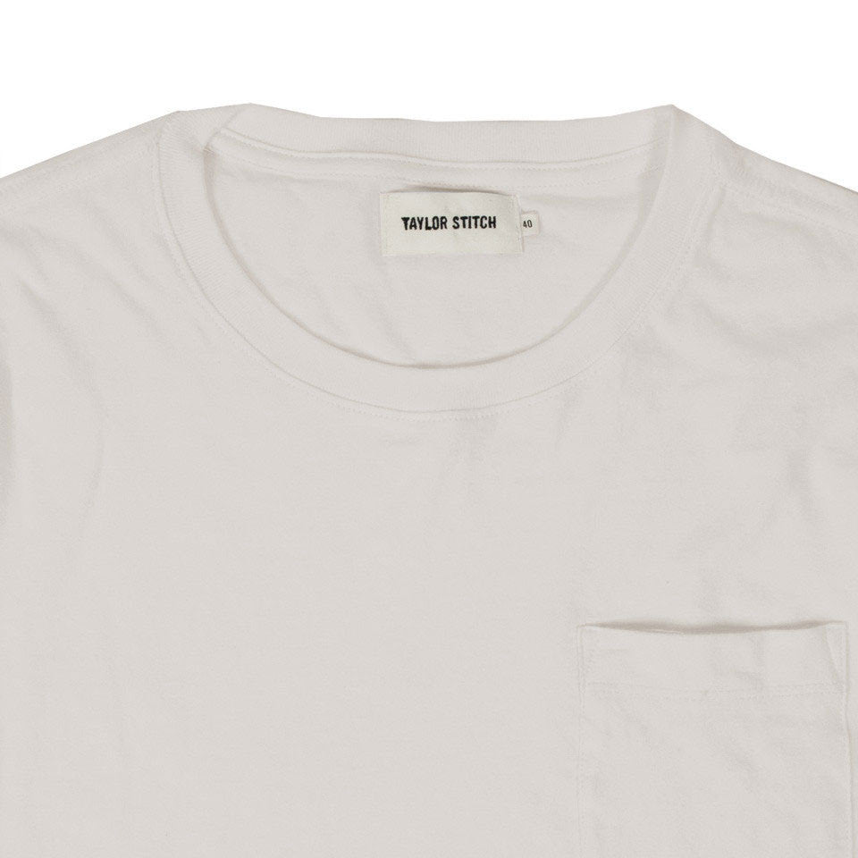 The Crewneck Pocket Tee in Natural