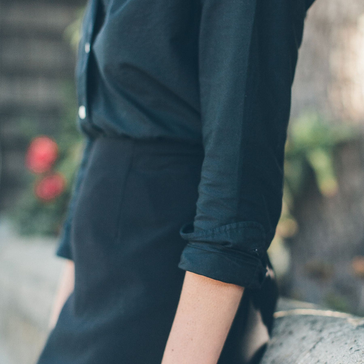 The Katherine in Washed Black Oxford