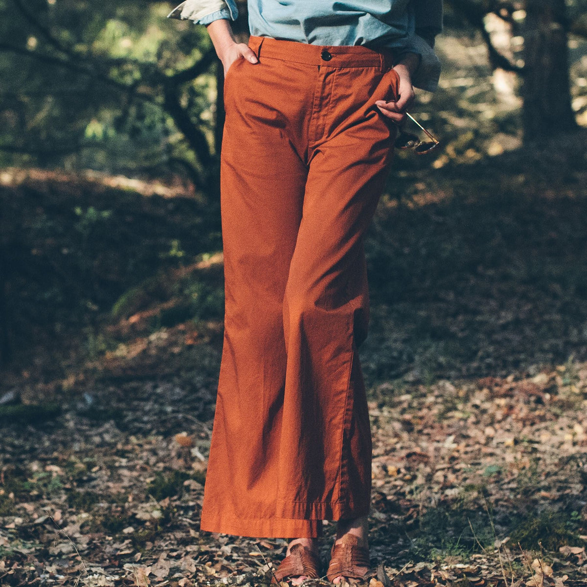 The Greenwich Pant in Rust