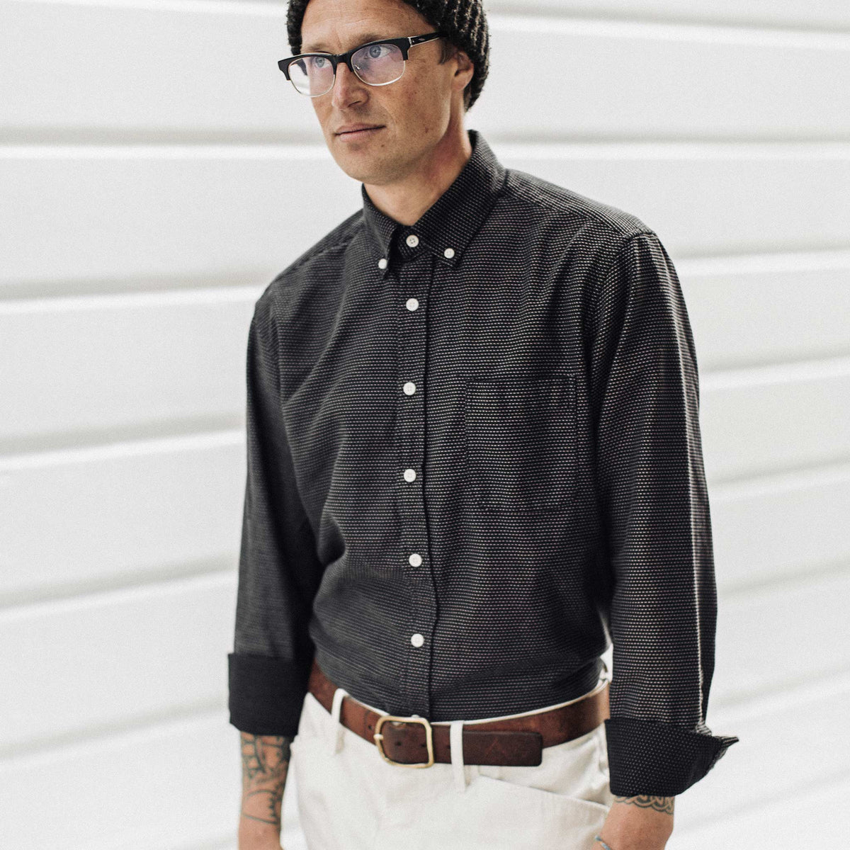 The Jack in Black Reverse Jacquard