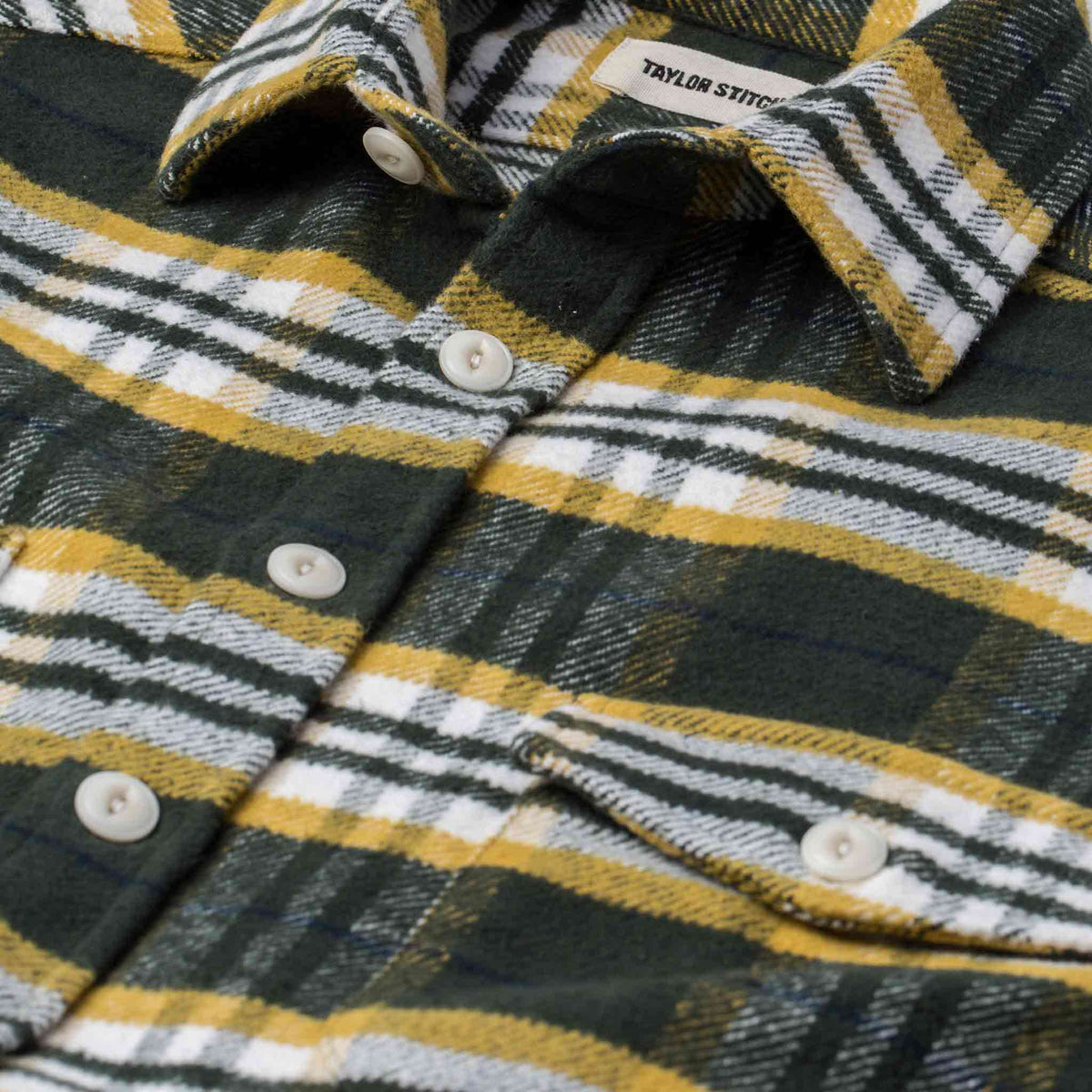 The Crater Shirt in Green Plaid