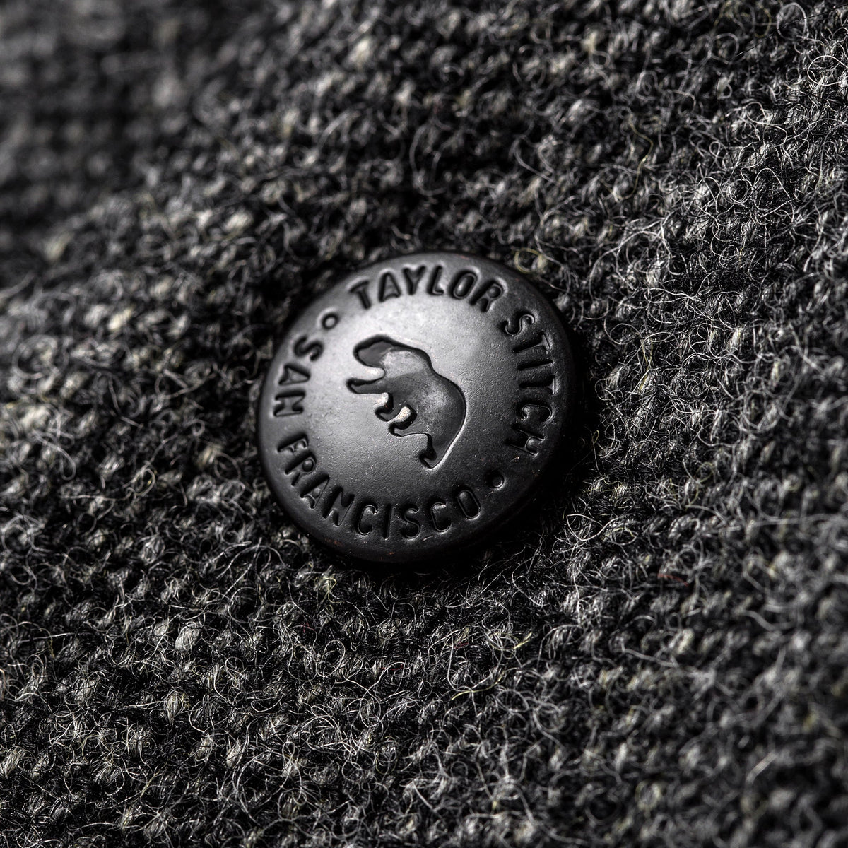 The Rover Jacket in Charcoal Birdseye Waxed Wool