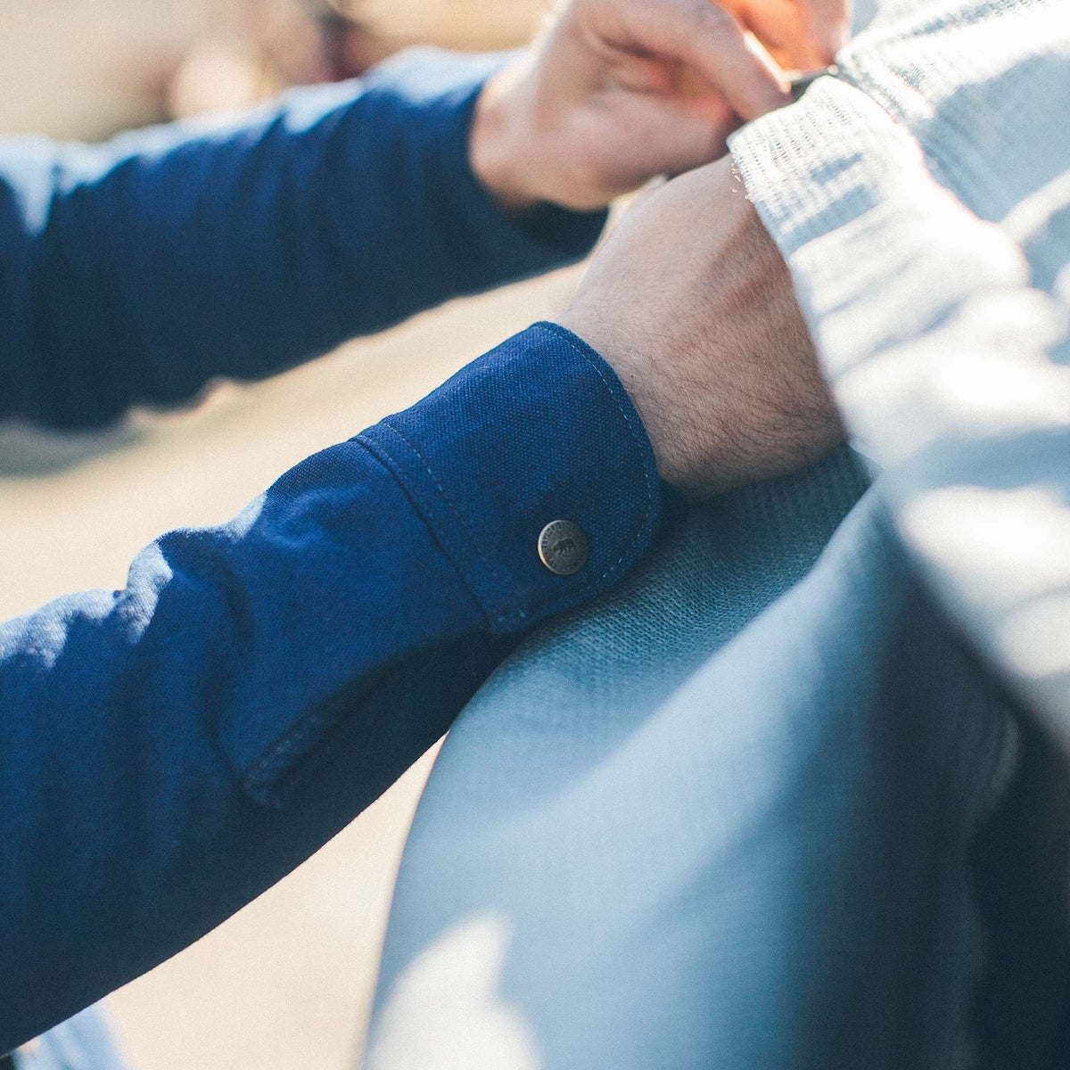 The Task Jacket in Indigo Canvas
