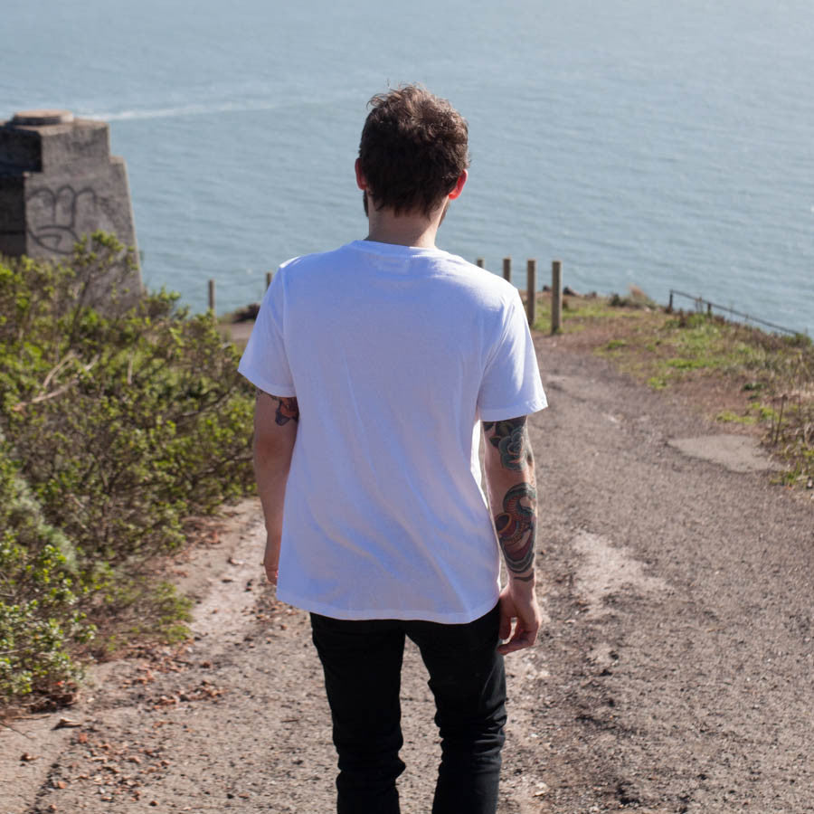 The Crewneck Pocket Tee in White