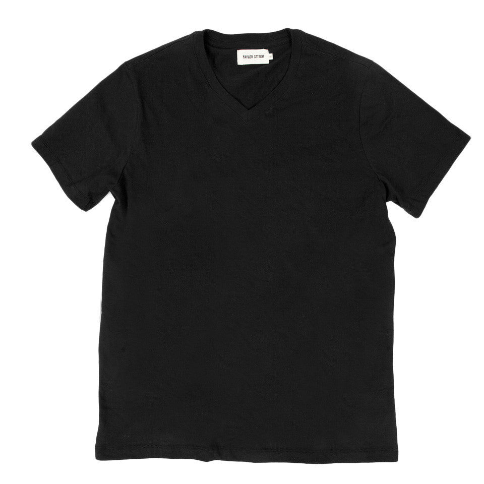 The V-Neck Tee in Black